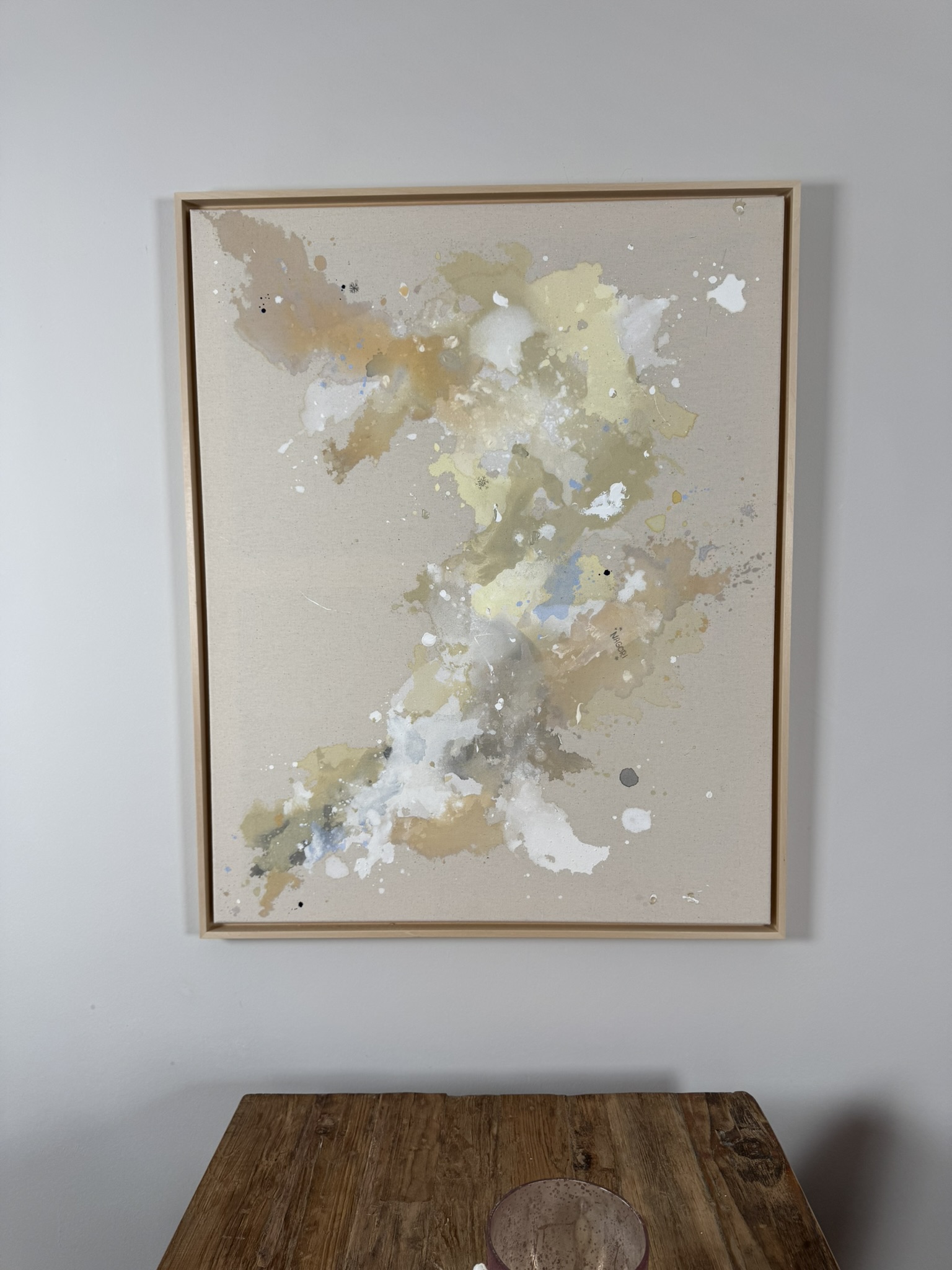 Winterliebe, 2026, Acryl auf roher Baumwollleinwand